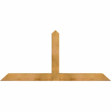 Ekena Millwork Portland Rough Sawn Timber Gable Bracket, Western Red Cedar, 60"W x 27"H x 4"D x 4"F, 11/12 Pitch GBW060X27X0404POR00RWR